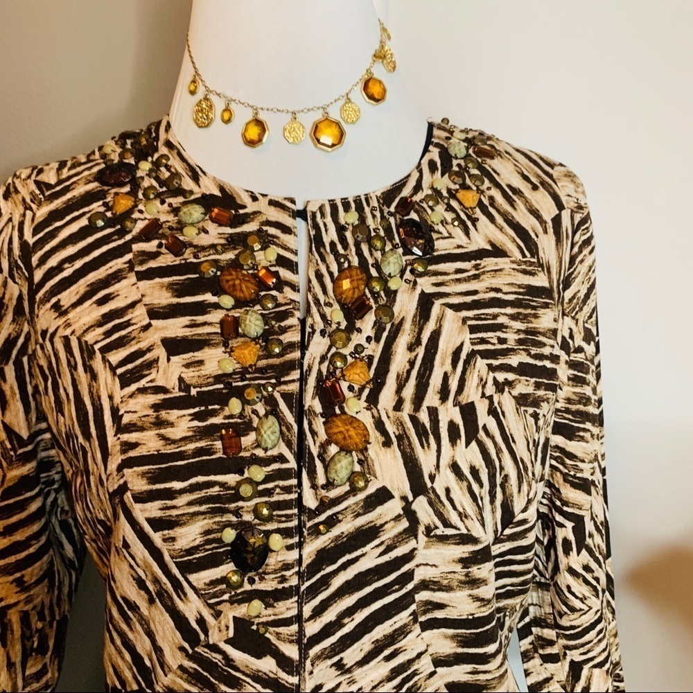Chico’s Jungle Fusion Jeweliete Cairo Jacket - Picture 3 of 7